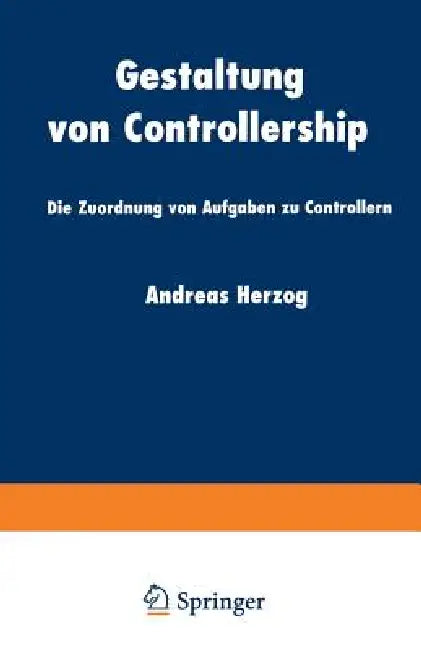 Gestaltung Von Controllership (English, Andreas Herzog) - Image 1 - BookBajar