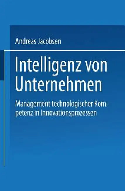 Intelligenz Von Unternehmen (English, Andreas Jacobsen) - Image 1 - BookBajar