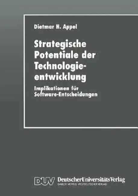 Strategische Potentiale Der Technologieentwicklung (English, Dietmar H. Appel) - Image 1 - BookBajar