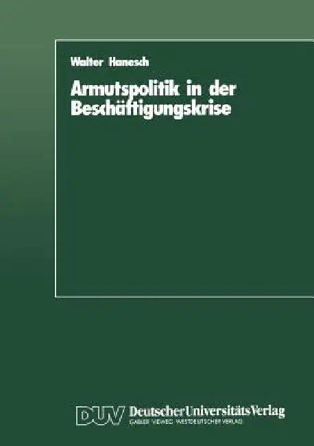 Armutspolitik in Der Beschäftigungskrise (English, Walter Hanesch) - Image 1 - BookBajar