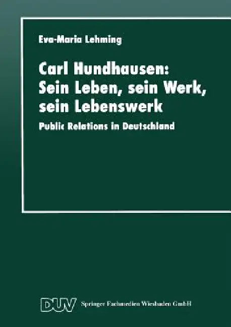 Carl Hundhausen (English, Eva-Maria Lehming) - Image 1 - BookBajar