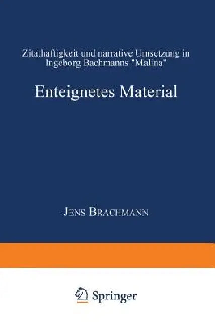 Enteignetes Material (English, Jens Brachmann) - Image 1 - BookBajar
