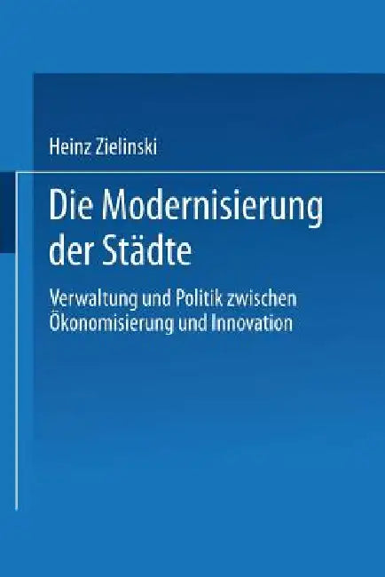 Die Modernisierung Der Städte (English, Heinz Zielinski) - Image 1 - BookBajar