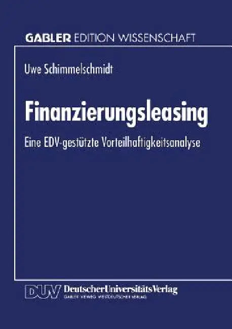 Finanzierungsleasing (English, Uwe Schimmelschmidt) - Image 1 - BookBajar