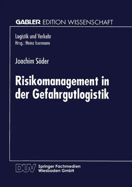 Buy Risikomanagement in Der Gefahrgutlogistik (English, Joachim Söder) Online at Best Price - BookBajar