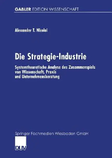 Die Strategie-Industrie (English, Alexander Nicolai) - Image 1 - BookBajar