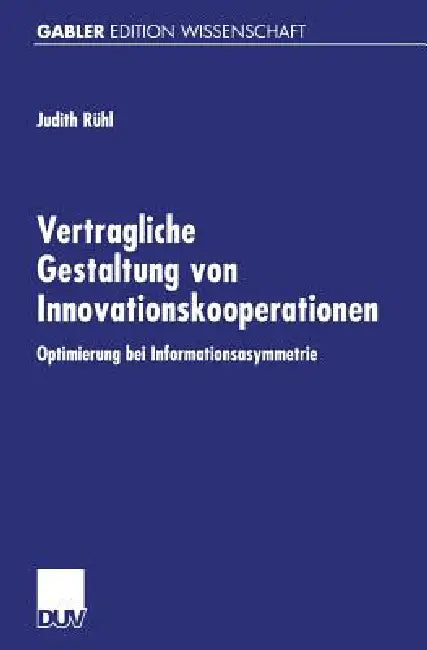 Buy Vertragliche Gestaltung Von Innovationskooperationen (English, Judith Rühl) Online at Best Price - BookBajar