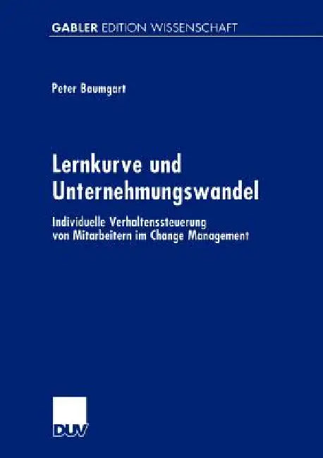 Lernkurve Und Unternehmungswandel (English, Peter Baumgart) - Image 1 - BookBajar