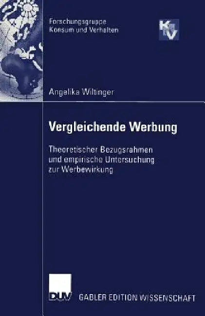Vergleichende Werbung (English, Angelika Wiltinger) - Image 1 - BookBajar