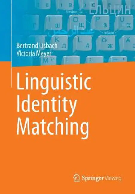 Linguistic Identity Matching (English, Bertrand Lisbach | Victoria Meyer) - Image 1 - BookBajar