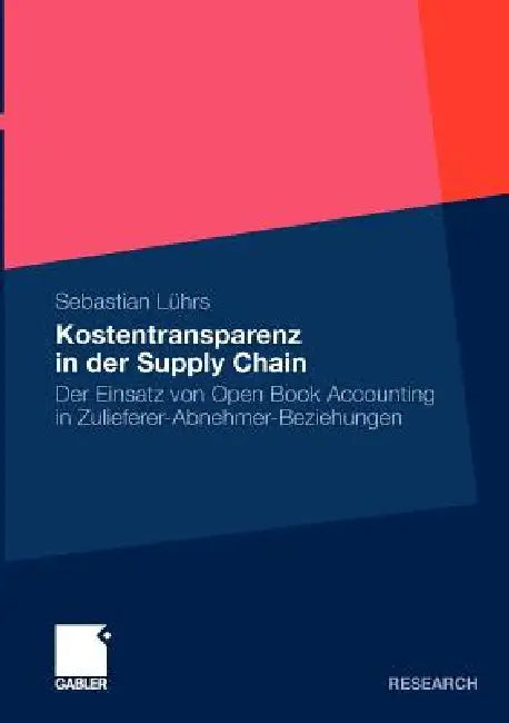 Buy Kostentransparenz in Der Supply Chain (English, Sebastian Lührs) Online at Best Price - BookBajar