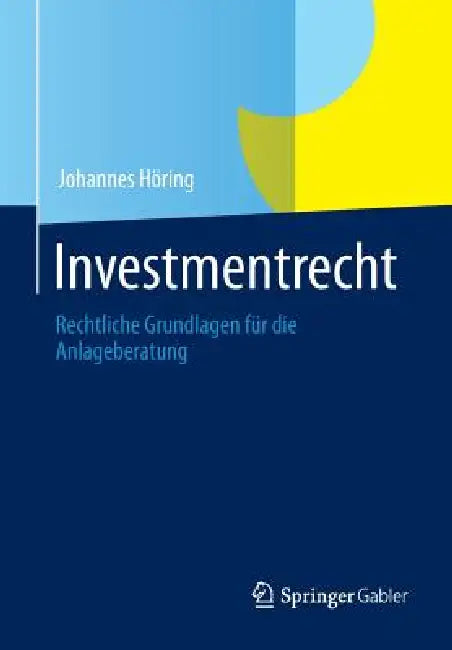 Buy Investmentrecht (English, Johannes Höring) Online at Best Price - BookBajar
