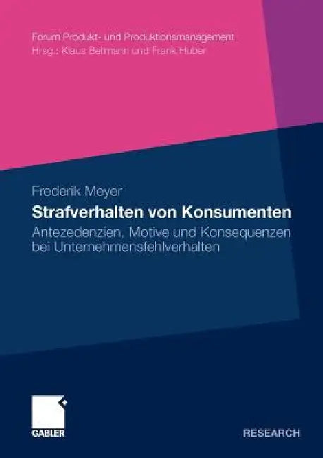 Buy Strafverhalten Von Konsumenten (English, Frederik Meyer) Online at Best Price - BookBajar