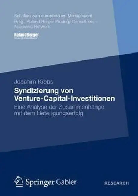 Buy Syndizierung Von Venture-Capital-Investitionen (English, Joachim Krebs) Online at Best Price - BookBajar