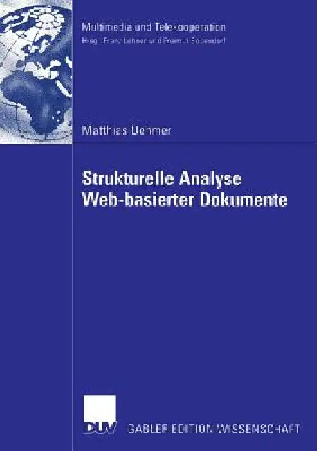 Strukturelle Analyse Web-Basierter Dokumente (English, Matthias Dehmer) - Image 1 - BookBajar