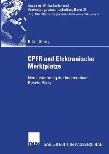 Cpfr Und Elektronische Marktplätze (English, Björn Georg) - Image 1 - BookBajar