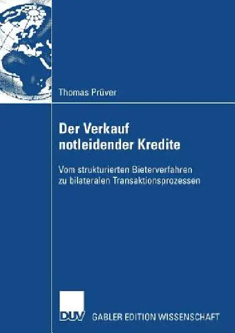 Der Verkauf Notleidender Kredite (English, Thomas Prüver | Prof Dr Thomas a. Lange) - Image 1 - BookBajar
