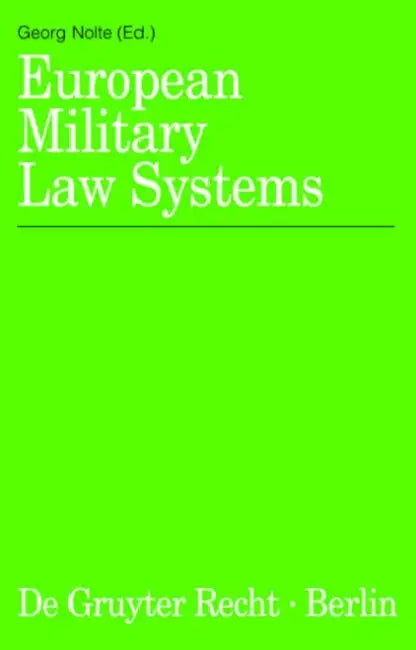 Buy European Military Law Systems (English, Georg Nolte) Online at Best Price - BookBajar