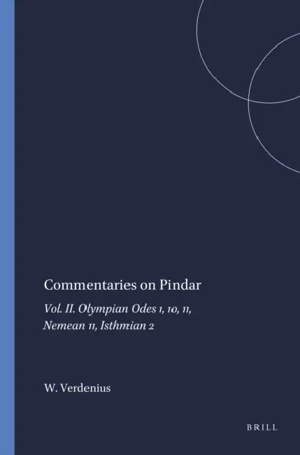 Buy Commentaries on Pindar (English, W. J. Verdenius) Online at Best Price - BookBajar