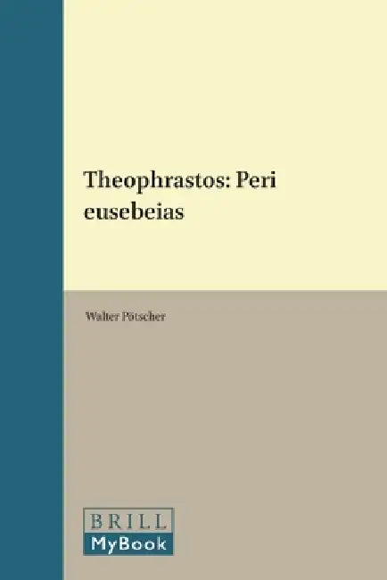 Buy Theophrastos (English, Walter Pötscher) Online at Best Price - BookBajar