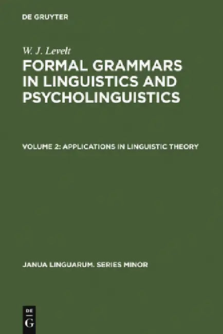 Buy Applications in Linguistic Theory (English, W. J. Levelt) Online at Best Price - BookBajar