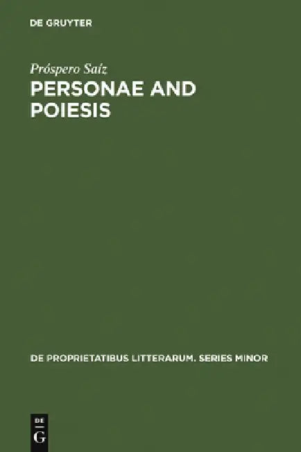 Personae and Poiesis (English, Próspero Saíz) - Image 1 - BookBajar