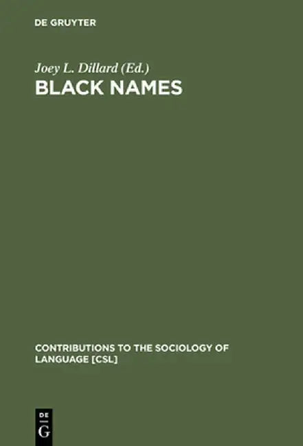 Buy Black Names (English, Joey L. Dillard) Online at Best Price - BookBajar