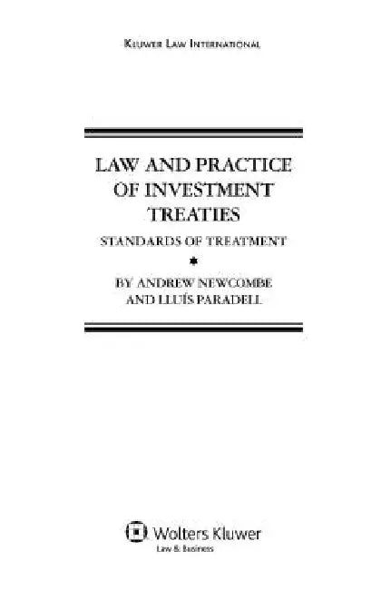 Buy Law and Practice of Investment Treaties (English, Andrew Newcombe) Online at Best Price - BookBajar