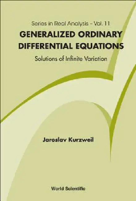 Buy Generalized Ordinary Differe Equat (V11) (English, Kurzweil Jaroslav) Online at Best Price - BookBajar